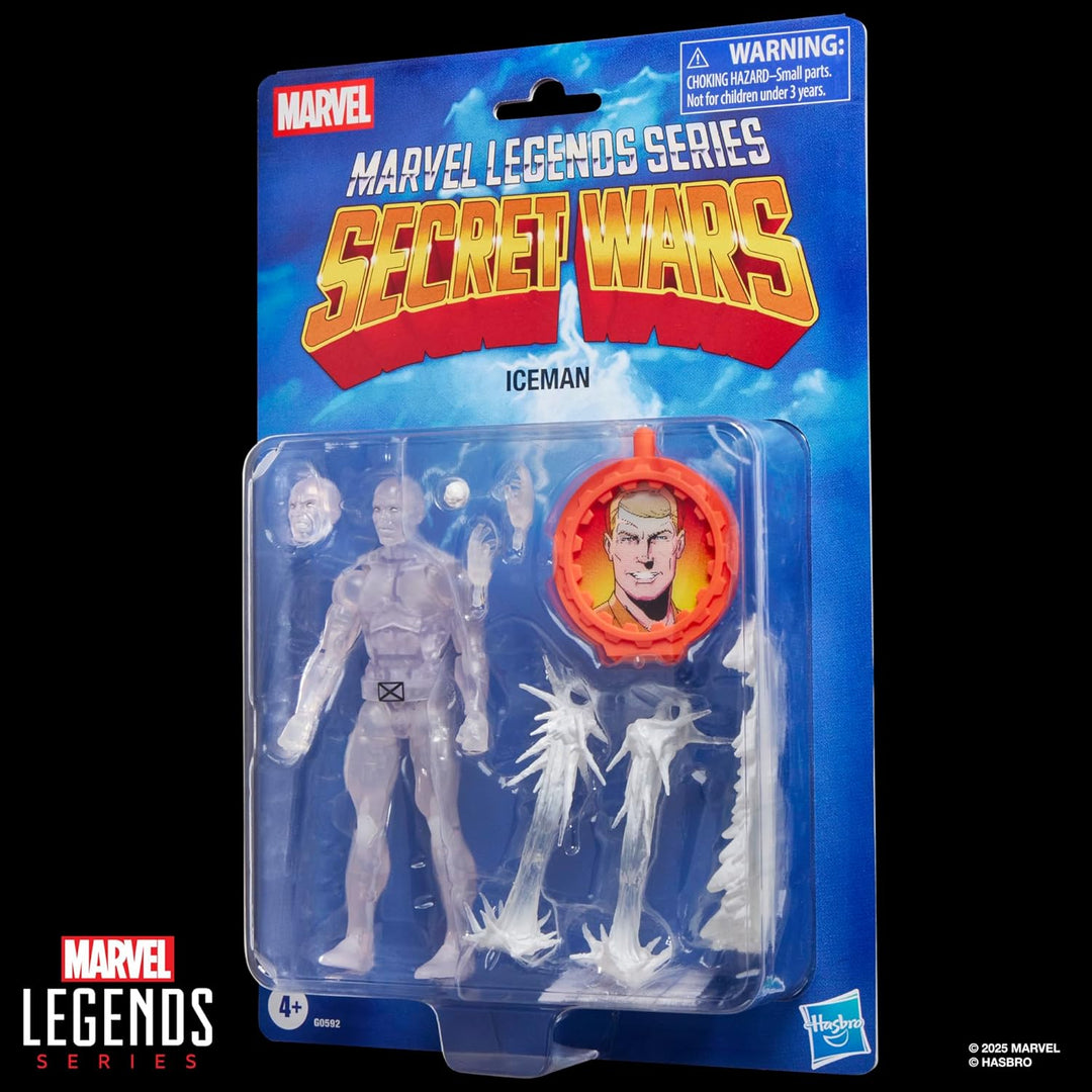Marvel Legends Series Secret Wars Ice Man, X-Men Retro Marvel Comics Action-Figur zum Sammeln, 15 cm