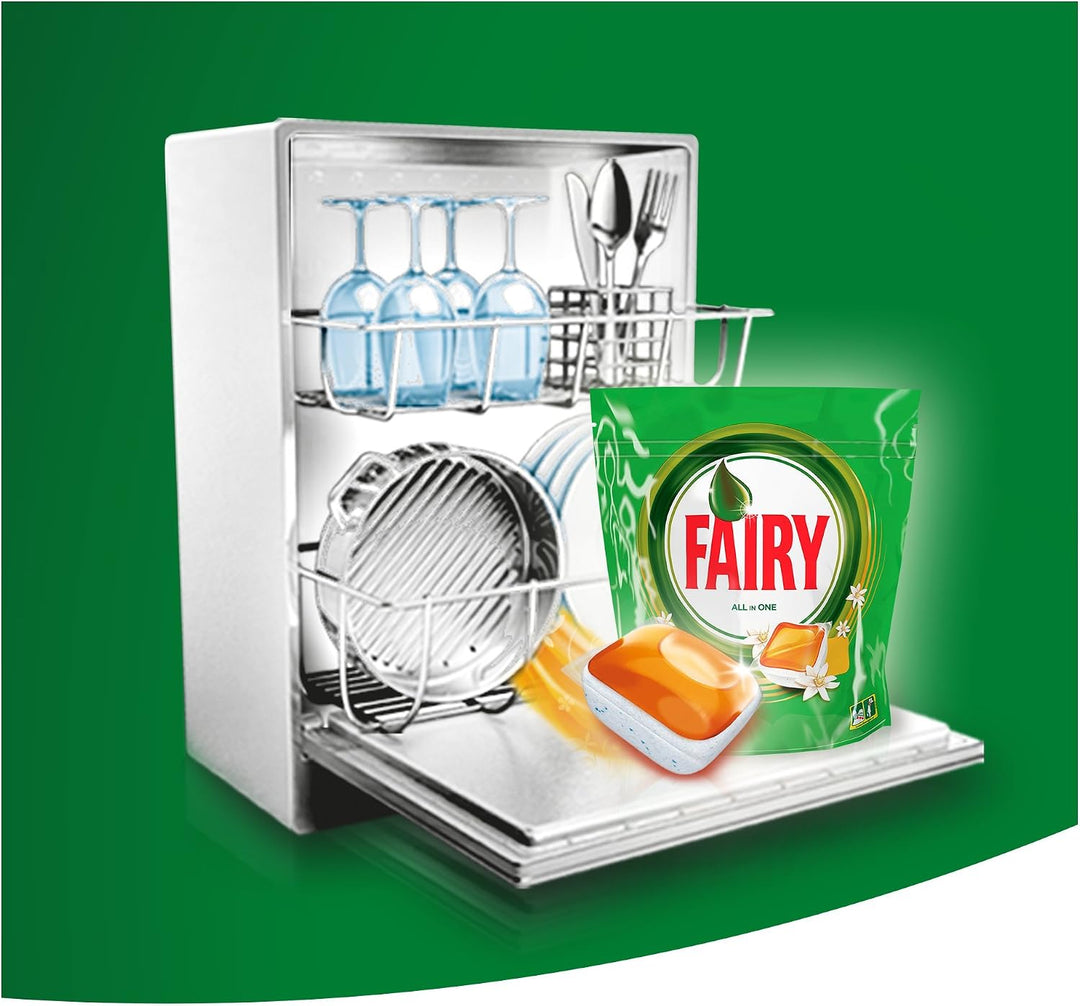 Fairy Todo En 1 Naranja Lavavajillas 60 Cápsulas