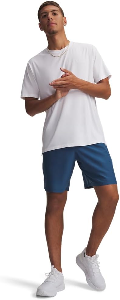 Under Armour Herren Shorts Tech Woven Workdmark Shorts L Wham Blue, L Wham Blue