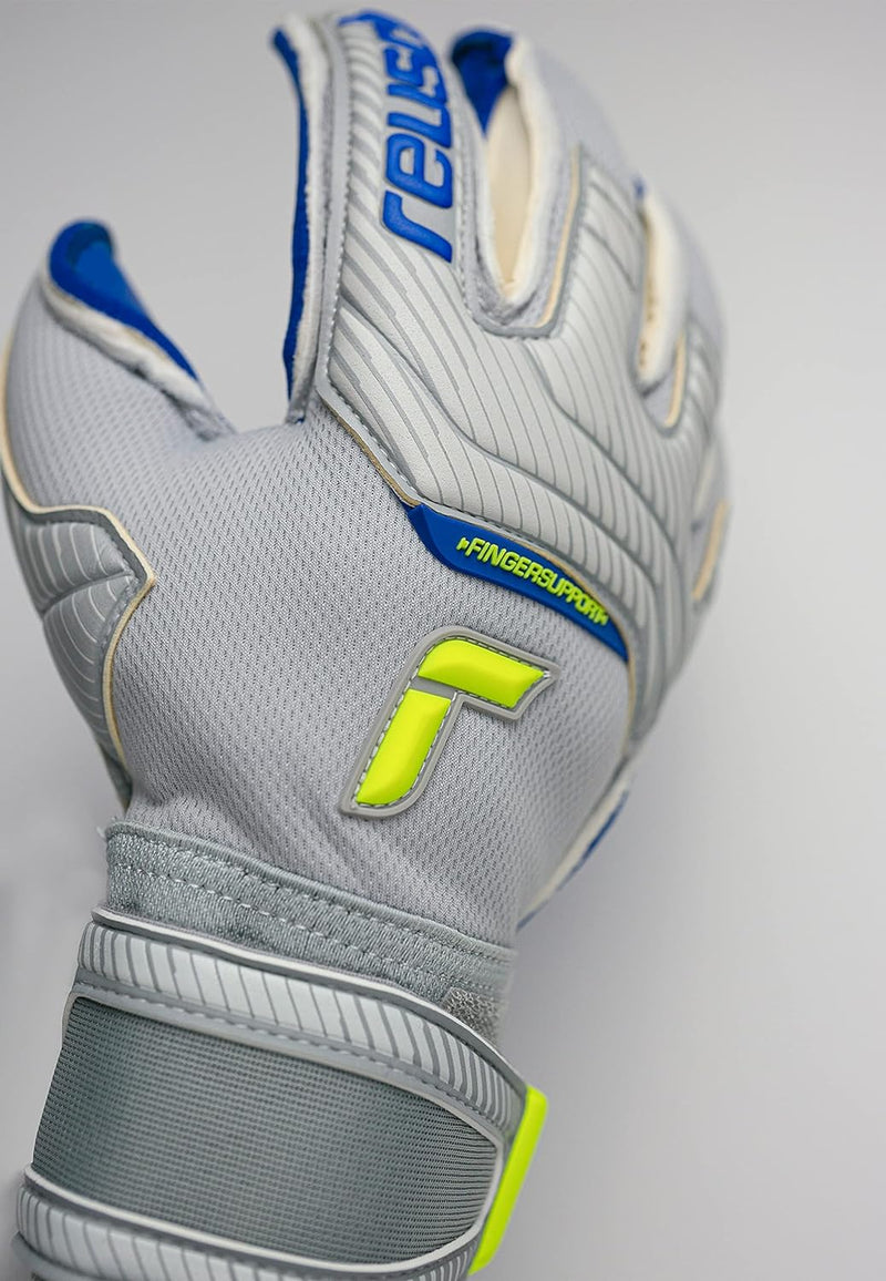 Reusch Attrakt Gold X Evolution Cut Finger Support Unisex Torwarthandschuhe mit Aussennaht Schnitt u