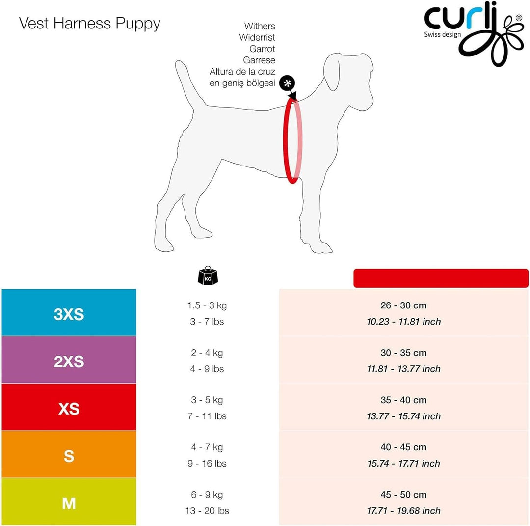 Vest Harness Air-Mesh Skyblue-Circles M &amp; Leash L M Skyblue-Circles, M Skyblue-Circles