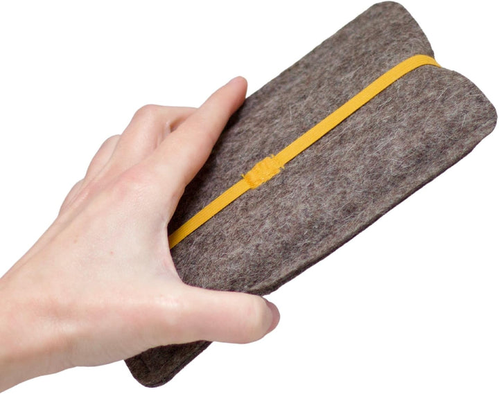 Handyhülle Filz mit Gummiband - massgeschneidert - Handytasche aus Wollfilz - passgenau für jedes Ha