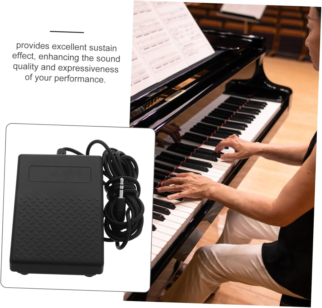 TOYANDONA Sustain-pedal Für Keyboard Mit Polaritätsschalter Midi-fussregler Für Digitalpianos Synthe