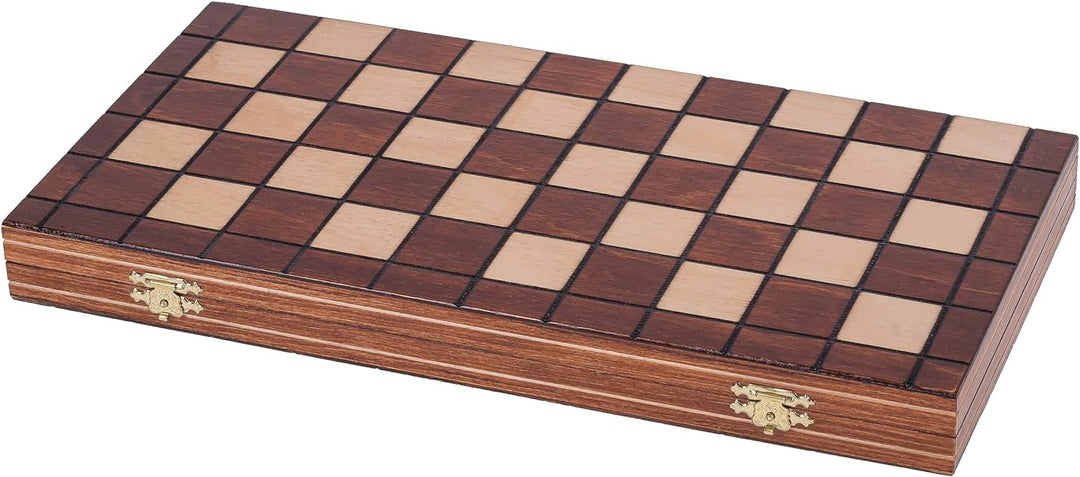 Square - Damespiel - 100 Feld - Dame Set aus Holz - Brett 40 x 40 cm