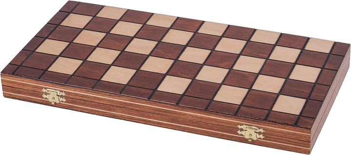 Square - Damespiel - 100 Feld - Dame Set aus Holz - Brett 40 x 40 cm