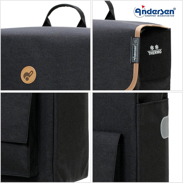 Andersen Einkaufstrolley - klappbar - 56 Liter - Treppensteiger - mit Kühlfach - belastbar 40 kg - S