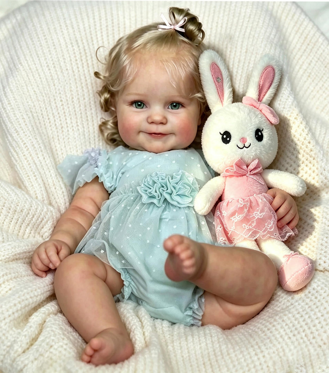 Zero pam Reborn Baby Vollsilikon Lebensecht-48CM Lebensechte Babypuppen, Reborn Puppen Lebensecht Mi