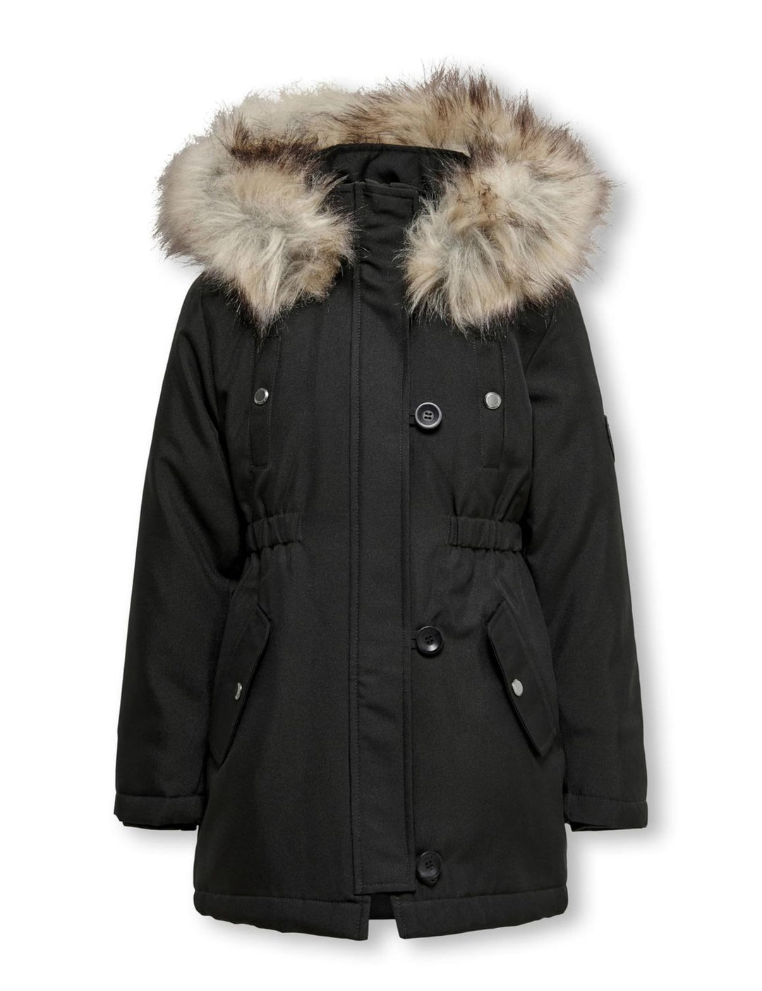 ONLY girl Langer Parka KOGIRIS Langer Parka 116 Black/Detail:fur Light Grey, 116 Black/Detail:fur Li