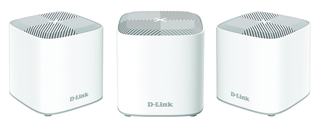 D-Link COVR-X1863 COVR AX1800 Whole Home Mesh Wi-Fi 6 System (3-Pack) (bis zu 600 m2, 2 Gigabit Port