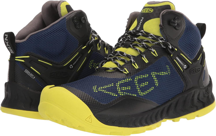 KEEN Herren Nxis Evo Mid Waterproof Wanderstiefel 42.5 EU Black Evening Primrose, 42.5 EU Black Even