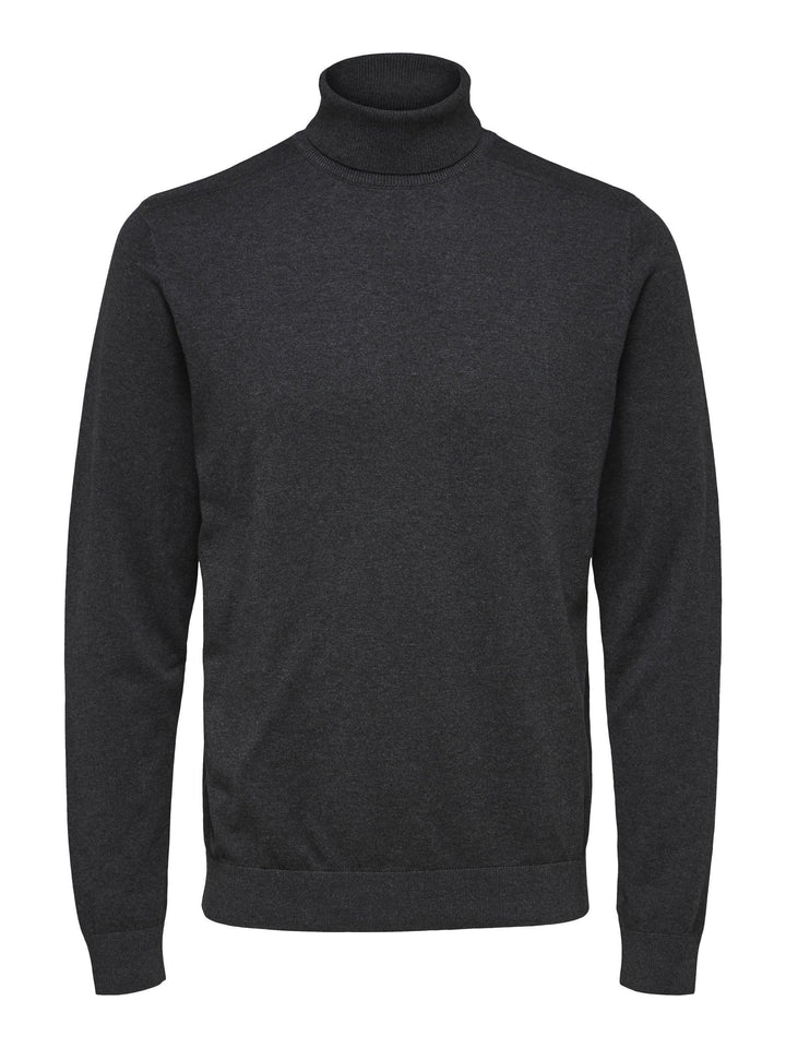 SELECTED HOMME Male Pullover Langarm Rollkragen S Antracit, S Antracit
