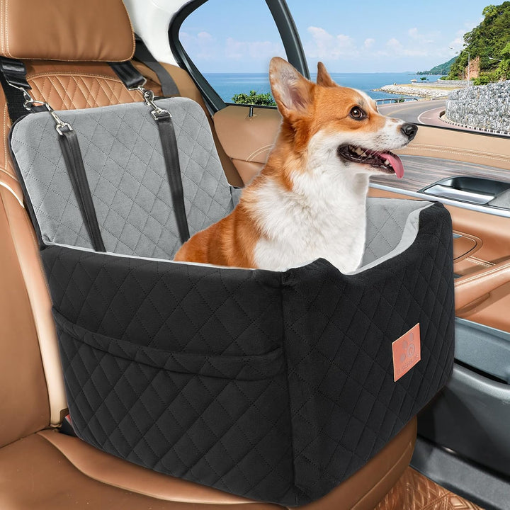 Autositz Hunde für kleine/mittlere Hunde unter 15 Kgs,Hunde Autositz,Abnehmbarer und waschbarer Haus