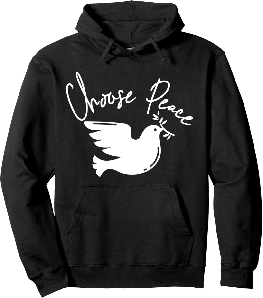 Choose Peace Friedenstaube Weltfrieden Frieden Pazifist Pullover Hoodie