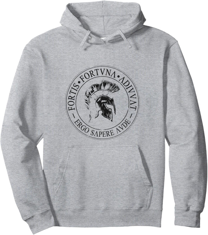 Fortis Fortuna Adiuvat Ergo Sapere Aude Latein Sprichwort Pullover Hoodie