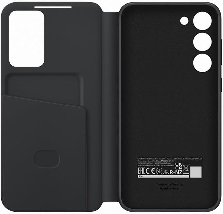 Samsung Smart View Wallet Smartphone Case EF-ZS916 für Galaxy S23+, Handy-Hülle, Kartenfach, Sichtfe