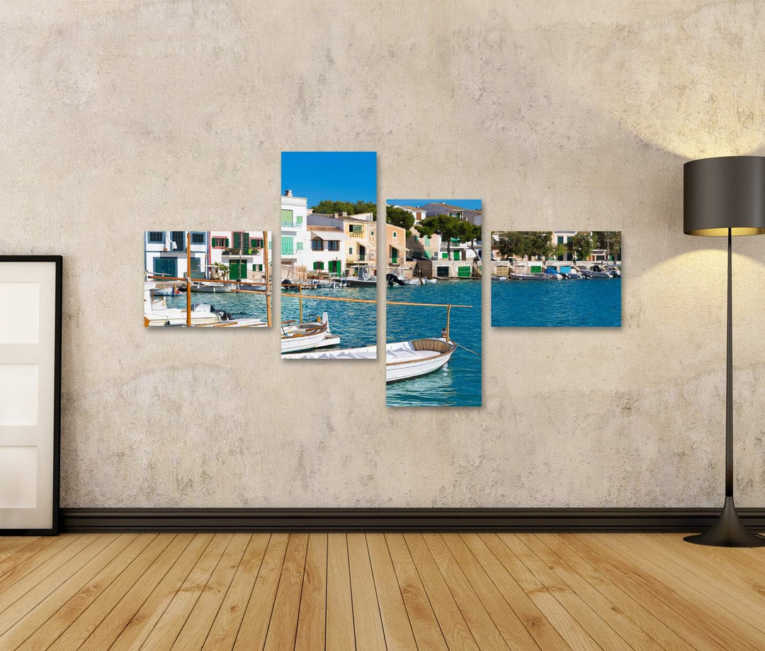 islandburner Bild auf Leinwand Majorca Porto Colom Felanitx Port In Mallorca Wandbild Poster Kunstdr