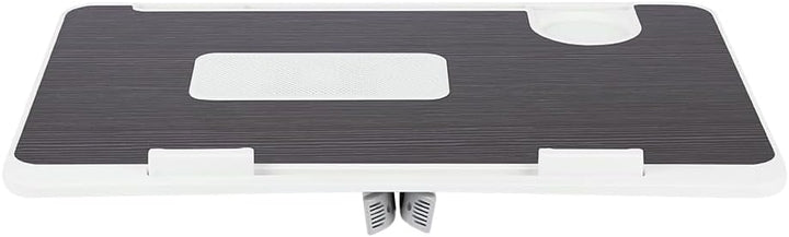 Betttisch für Laptop, faltbar, höhenverstellbar und Winkel, Tablett mit Schublade + PC-Kühler, für S