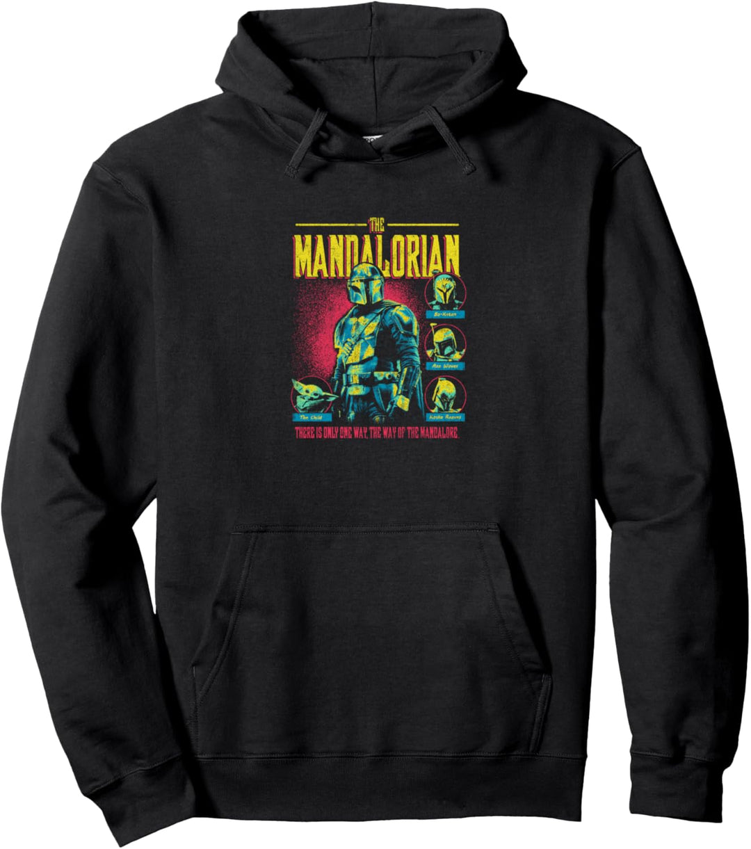 Star Wars: The Mandalorian Group Shot One Way Only Pullover Hoodie