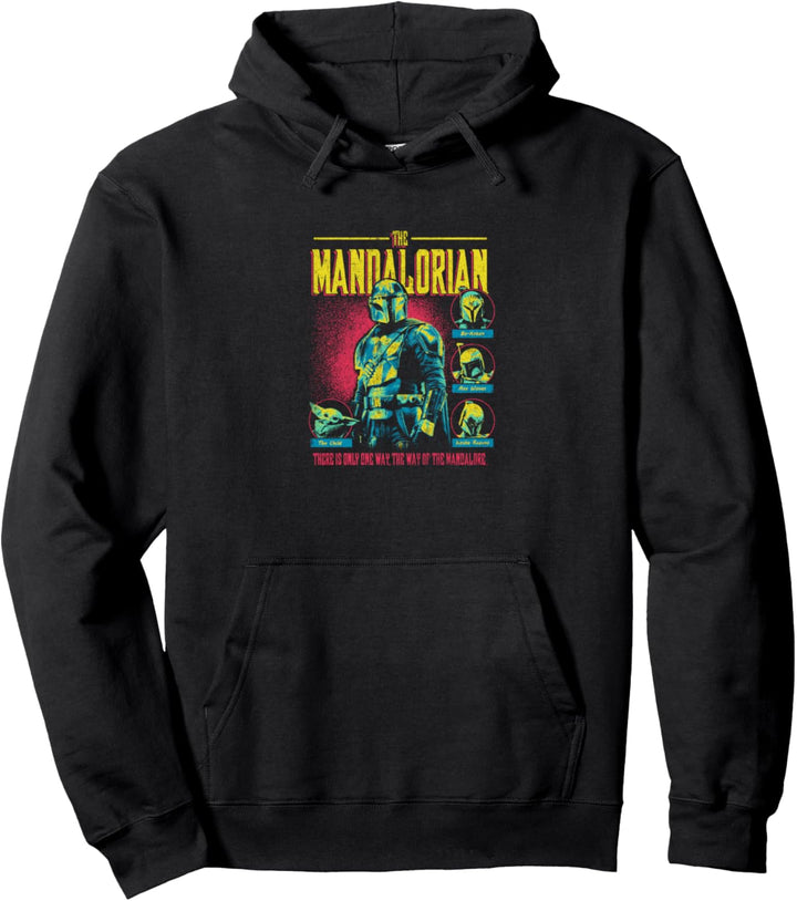 Star Wars: The Mandalorian Group Shot One Way Only Pullover Hoodie