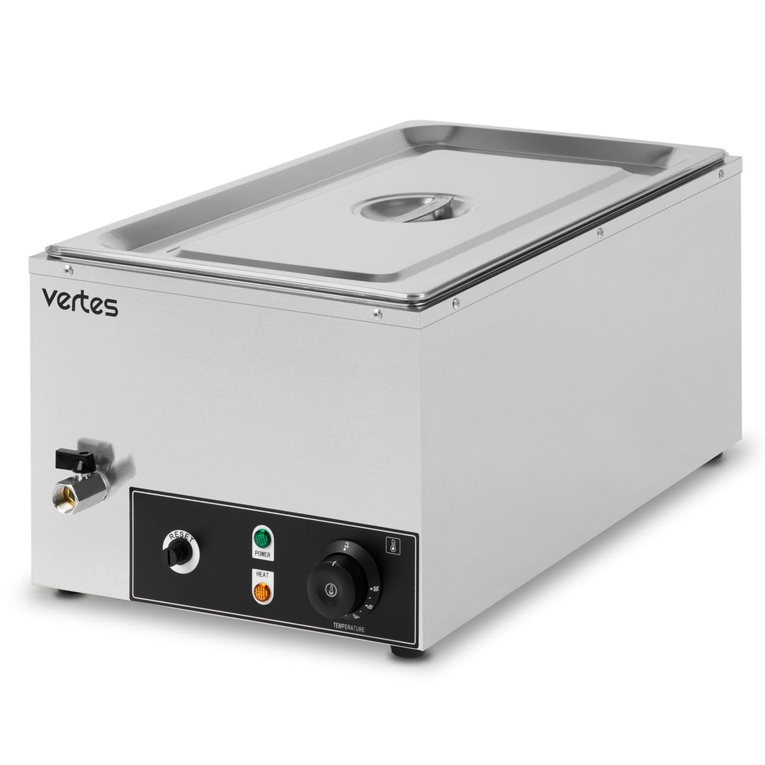 Speisenwärmer Buffetwärmer Wärmebehälter Für Speisen Elektrisch 1000W aus Edelstahl (Inkl 1x 1/1 GN