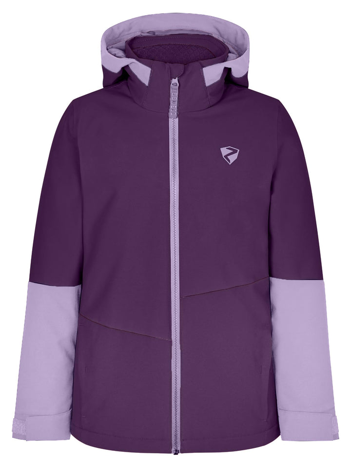 Ziener Unisex Avak Ski-Jacke, Winterjacke | wasserdicht, winddicht, warm (1er Pack) 140 dark violet,
