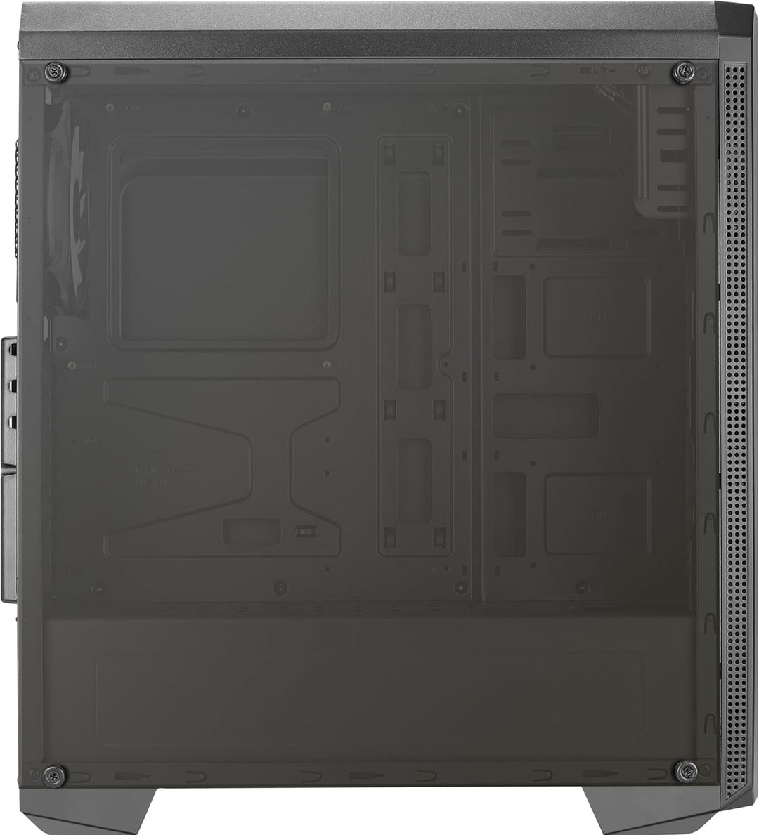 Aerocool GENESISV2BK, PC ATX Gehäuse, Front LED ARGB, ARGB 12cm Lüfter, Schwarz Schwarz GENESISV2BK
