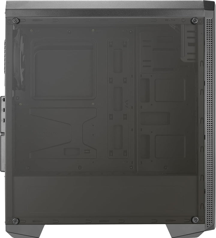 Aerocool GENESISV2BK, PC ATX Gehäuse, Front LED ARGB, ARGB 12cm Lüfter, Schwarz Schwarz GENESISV2BK