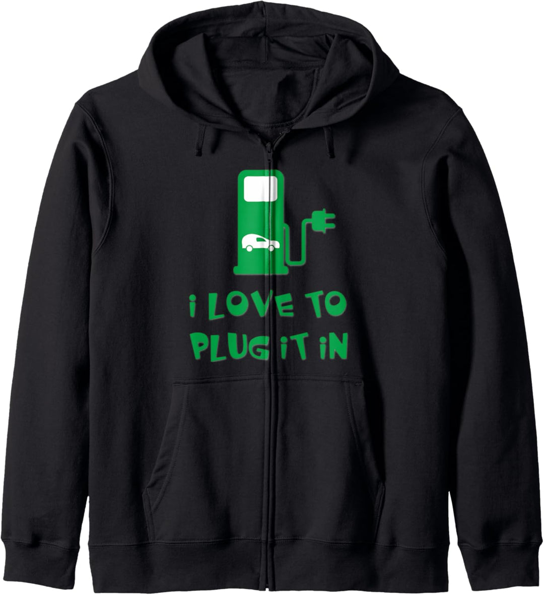 Plug-In EV Electric Car Funny Kapuzenjacke