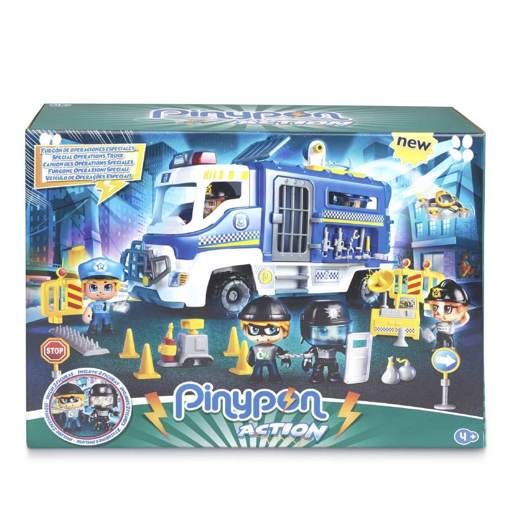 Giochi Preziosi Pinypon Action LKW Polizei mit 2 Figuren und Zubehör