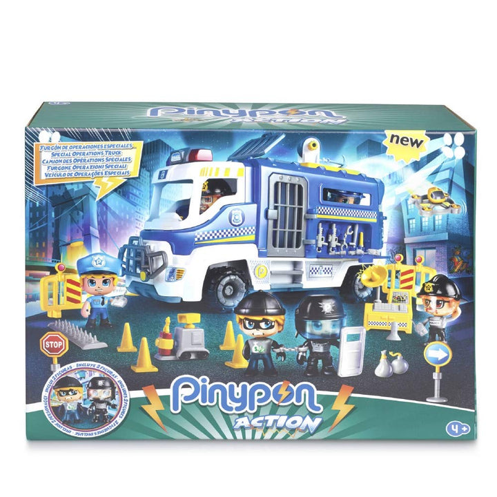 Giochi Preziosi Pinypon Action LKW Polizei mit 2 Figuren und Zubehör