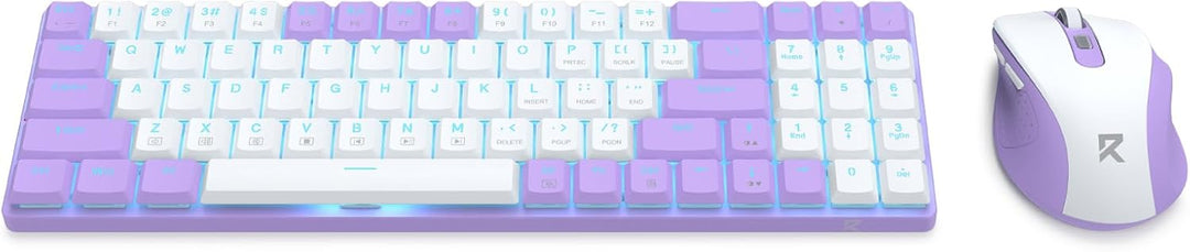 Redragon BS8773 Wireless Tastatur- und Maus-Combo, 78 Tasten, 2,4 GHz Low-Profile Mechanische Tastat