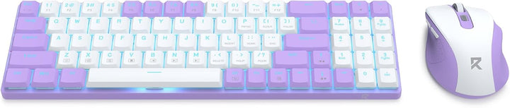 Redragon BS8773 Wireless Tastatur- und Maus-Combo, 78 Tasten, 2,4 GHz Low-Profile Mechanische Tastat