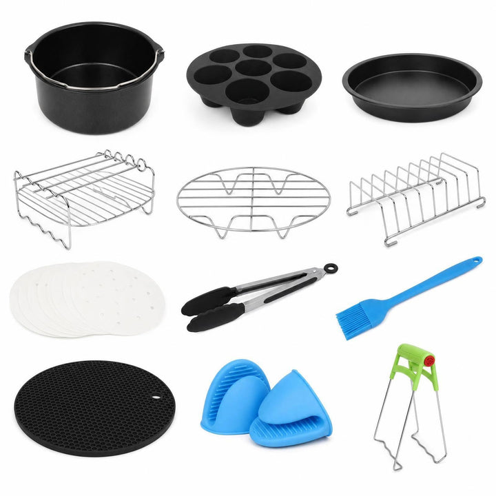 Airfryer Zubehör Set, 8 Zoll, für 5,0–5,5 L