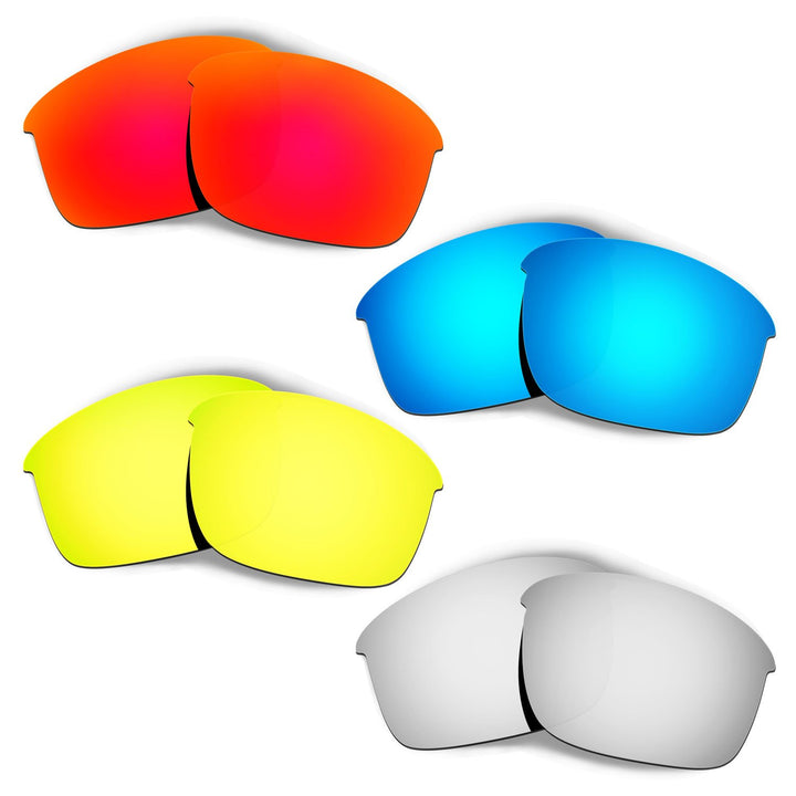 HKUCO Plus Mens Replacement Lenses For Oakley Bottle Rocket - 4 pair Combo Pack