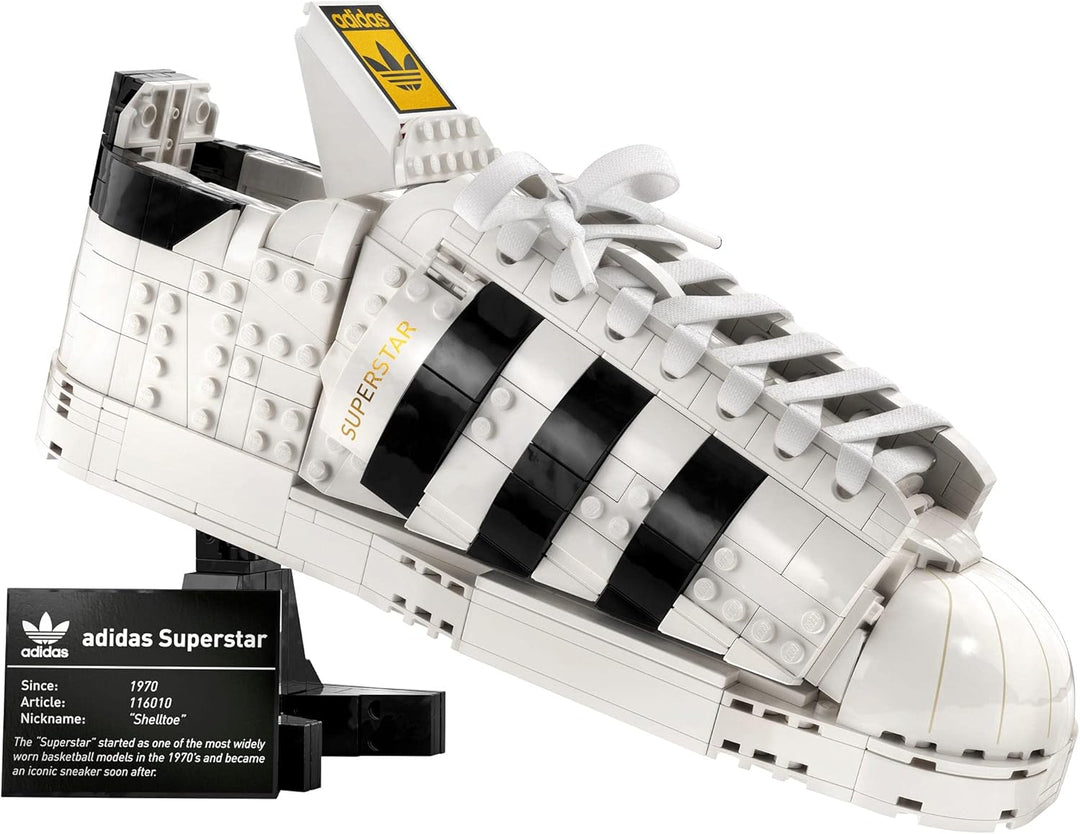 LEGO Adidas Originals Superstar 10282 Building Kit; Build and Display The Iconic Sneaker; New 2021 (