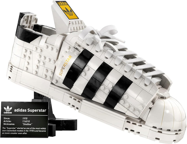 LEGO Adidas Originals Superstar 10282 Building Kit; Build and Display The Iconic Sneaker; New 2021 (