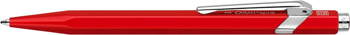 Caran d'Ache Kugelschreiber 849 Classic Line Rot lackiert Strichstärke: M, Schriftfarbe: Blau, Länge