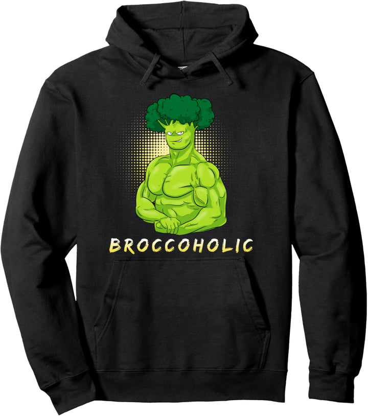 Broccoholic Vegan Broccoli Brokkoli Veganer Vegetarier Pullover Hoodie