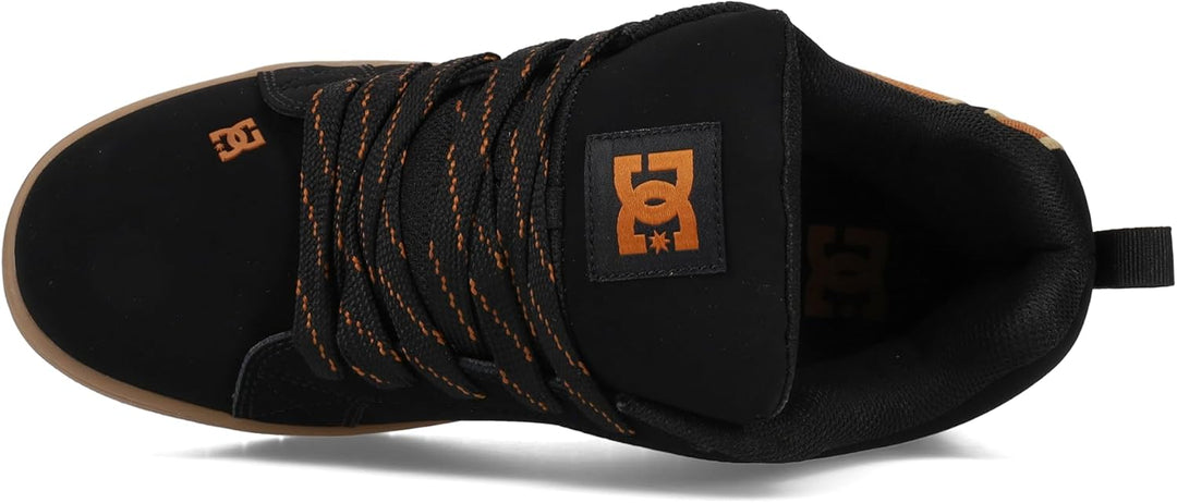 DC Shoes Court Graffik Se, Damen Sneaker 43 EU Schwarz Braun Gummi, 43 EU Schwarz Braun Gummi