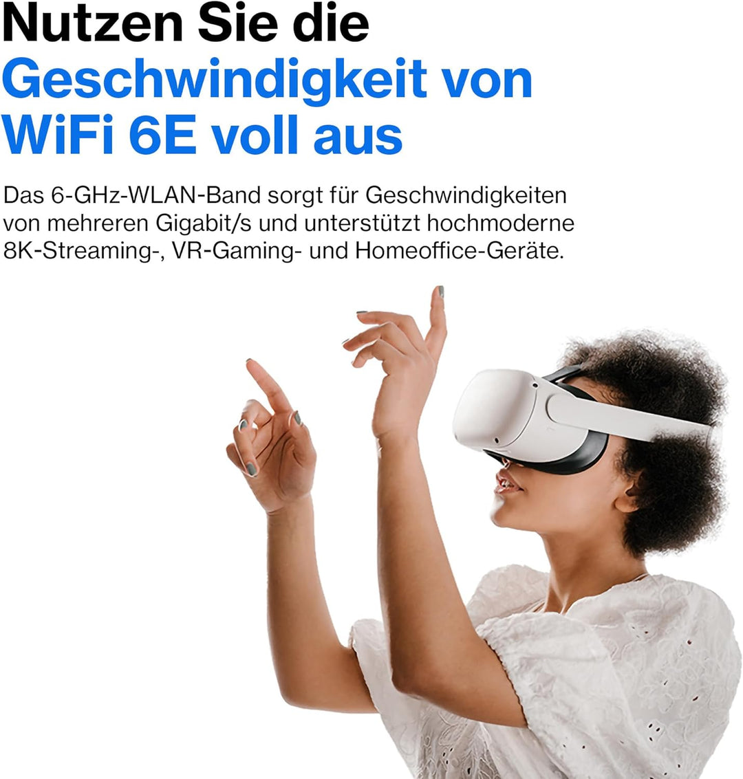 Linksys Hydra Pro 6E Tri‑Band WiFi-6E-Mesh-Router – 8-Stream-Router zum Gamen,Zugriff auf das 6-GHz-