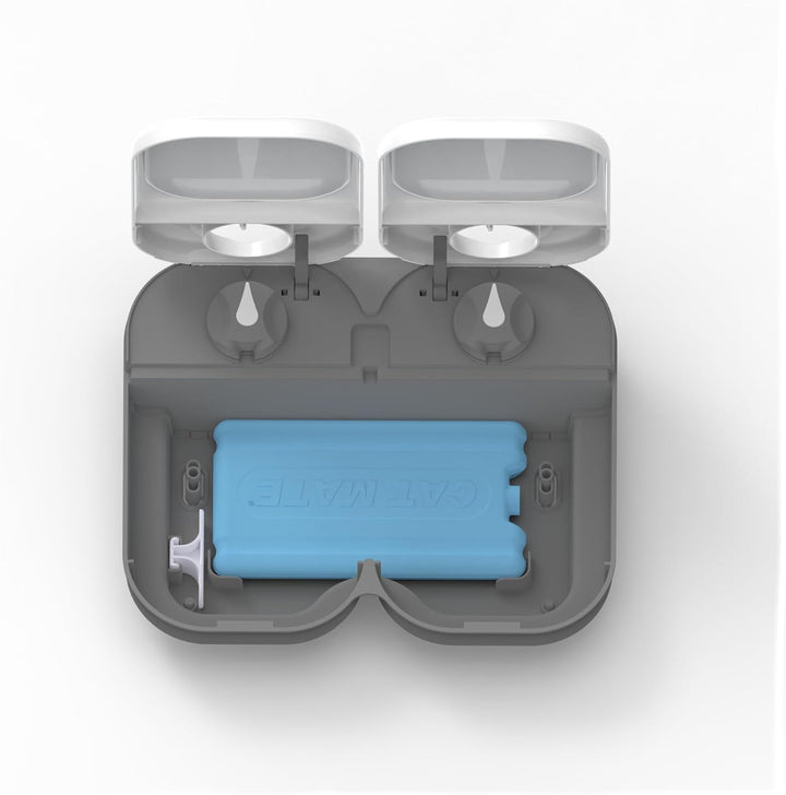 Kerbl 80896 Cat Mate Automatischer Futterspender 2 Mahlzeiten, 0.825 kg,