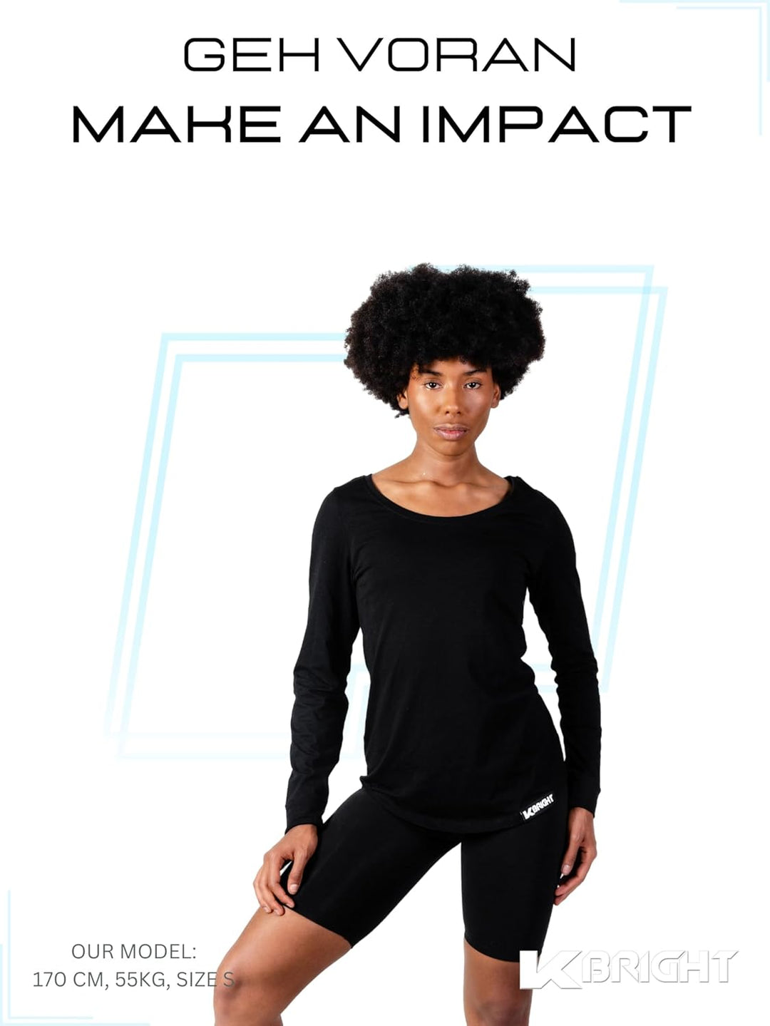 K-BRIGHT Langarmshirt Damen Langarm Nachhaltig Bio Baumwolle Damen Oberteil Sommer Sportshirt Funkti