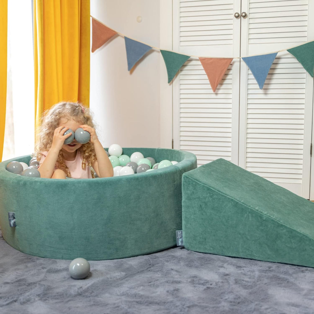 KiddyMoon Spielplatz Velvet Aus Schaumstoff Für Babys Spielbad Hindernisläufen, Hergestellt In Der E