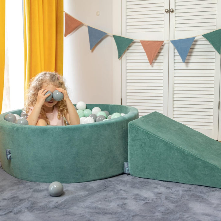 KiddyMoon Spielplatz Velvet Aus Schaumstoff Für Babys Spielbad Hindernisläufen, Hergestellt In Der E