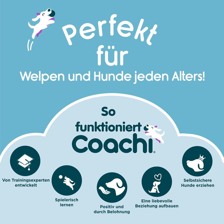 Coachi Tuggi Hide, perfekt für interaktives Spiel, robust & angenehm, dehnbarer Bungee-Griff, Belohn