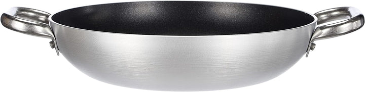 Pentole Agnelli FAMA10SEL28 Select Pan Aluminiumpfanne, 2 Edelstahlgriffe, 28 cm, Silber, 28 cm