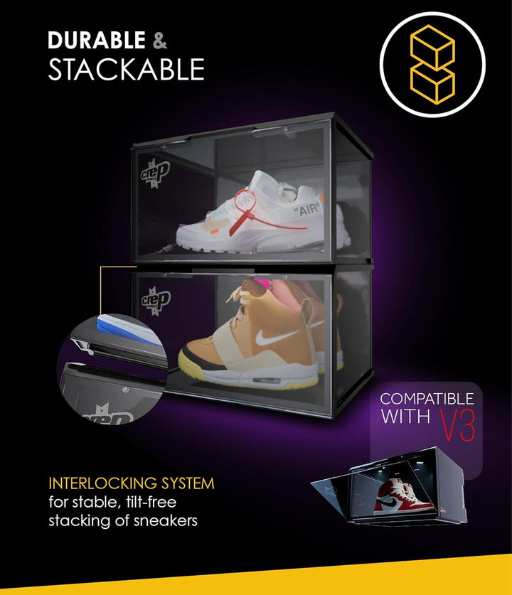 Crep Protect Schuh-Aufbewahrungsbox – Ultimative Turnschuhe-Aufbewahrungskisten 2.0, Schuh-Organizer