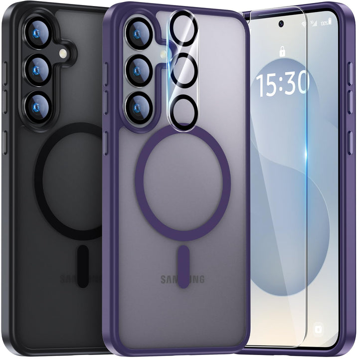UniqueMe für Samsung Galaxy S25 Hülle - Handyhülle für Samsung Galaxy S25 Case, 5 in 1 Set Rundumsch