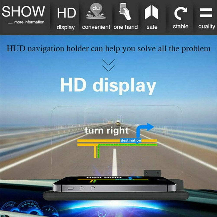 Riloer 6 Zoll Universal Auto HUD Display mit GPS Navigation Halterung
