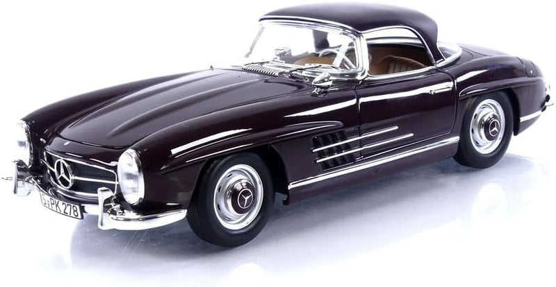 Norev - Mercedes-Benz 300 SL Roadster 1957 Red 1:18 Miniatur, 183891, Rot, 1/18